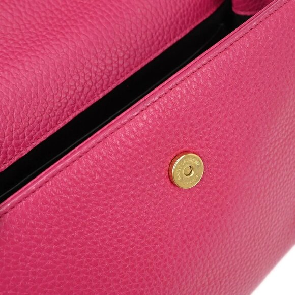 Saint Laurent Pink Leather Moujik 2way Handbag - Picture 8 of 10
